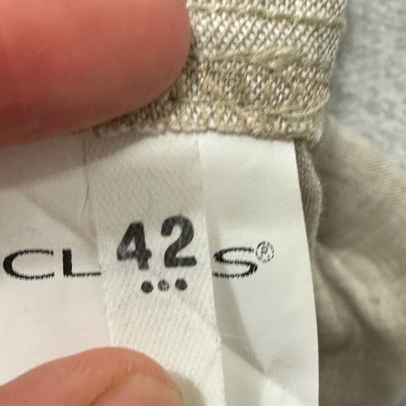 Class Made In Italy 100% Linen Wide Pants Size 42 Small - Picture 4 of 6